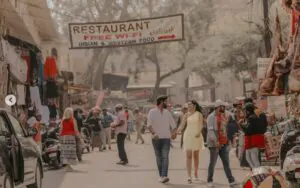 Cinematic wedding photography with golden light in Udaipur